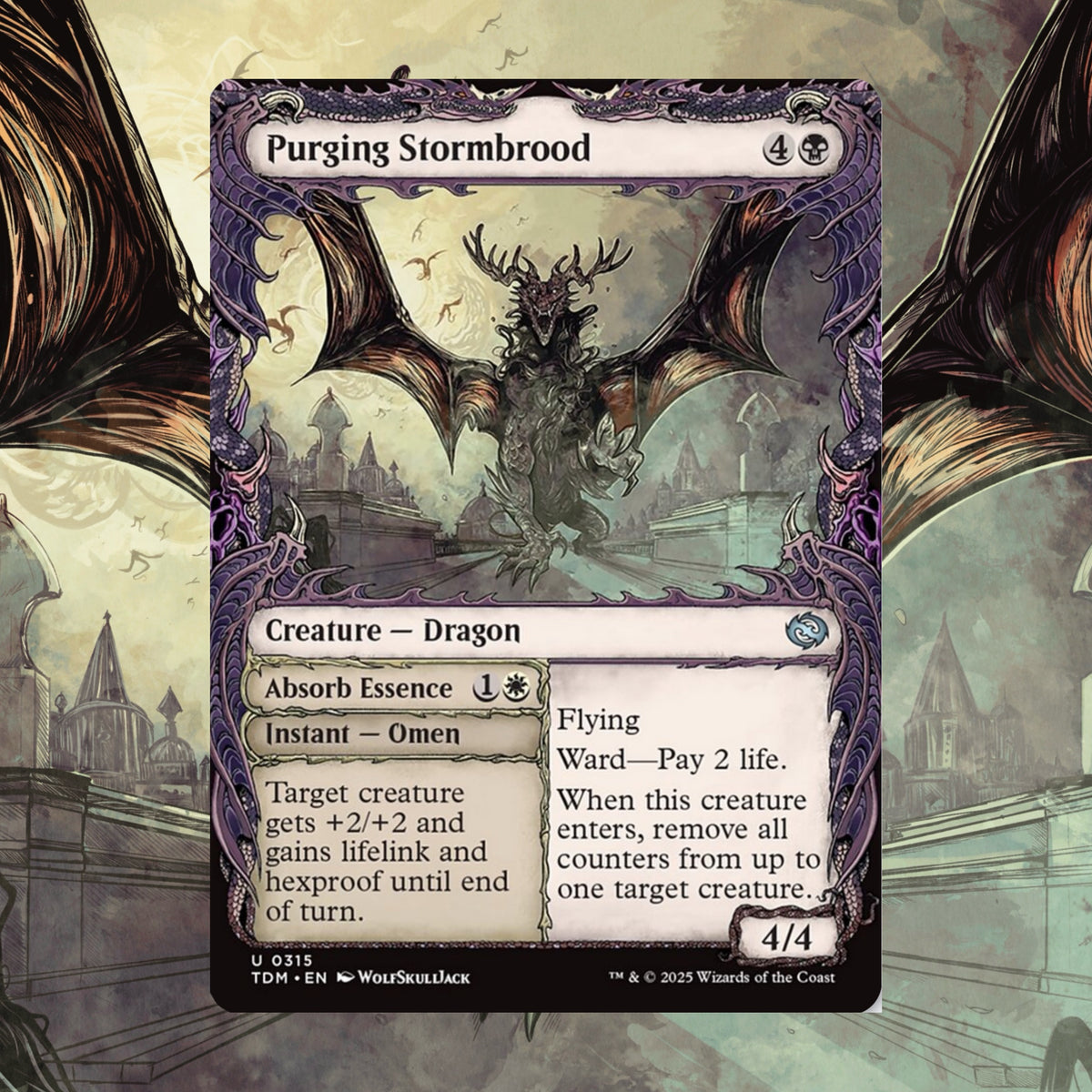 MTG Purging Stormbrood ARTIST PROOF – WolfSkullJack Art
