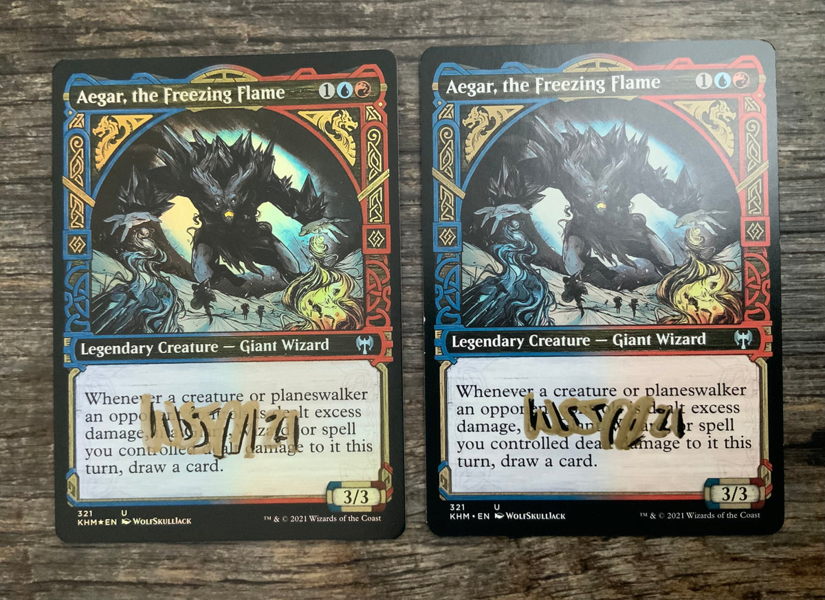 MTG Aegar, The Freezing Flame AP – WolfSkullJack Art