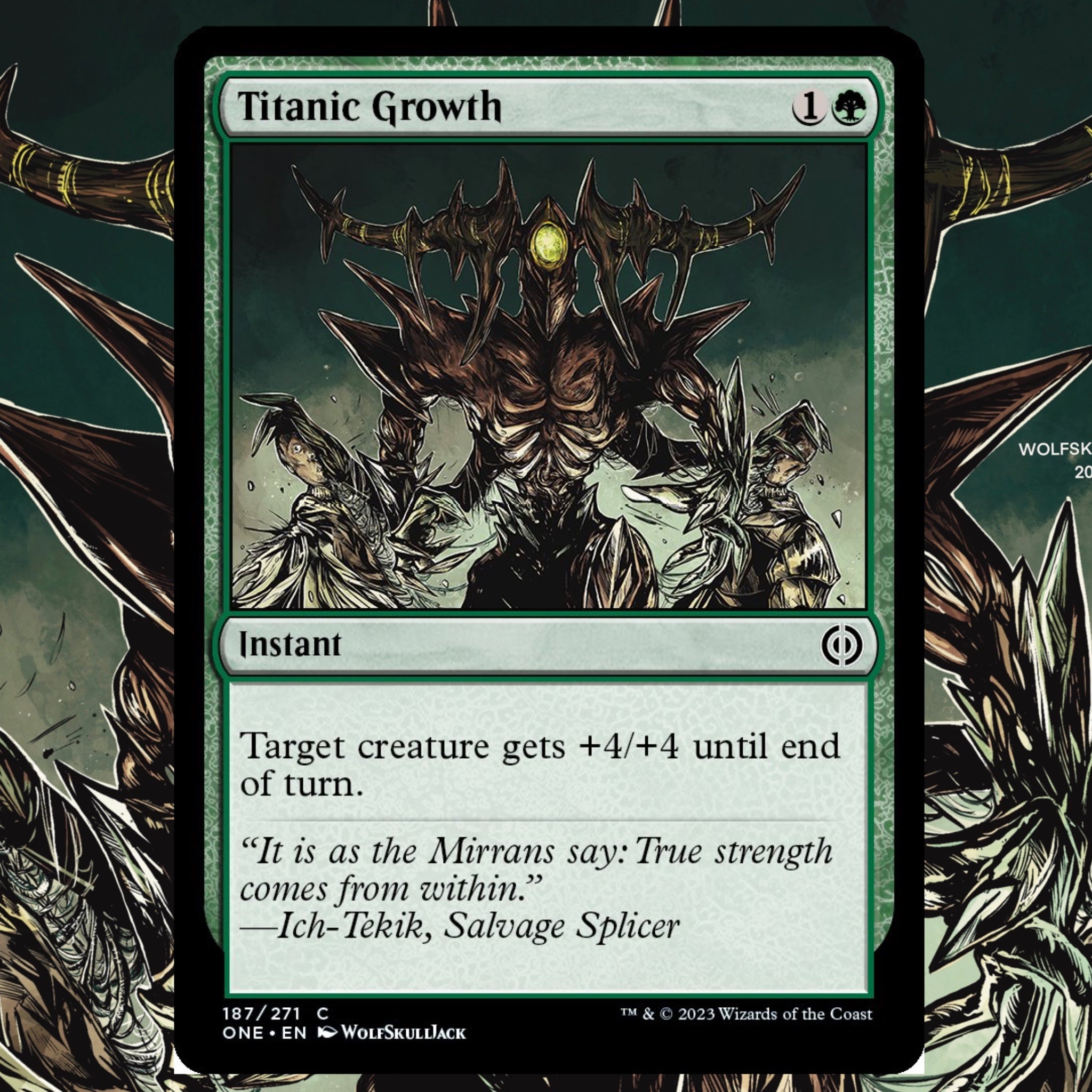 MTG Titanic Growth AP – WolfSkullJack Art