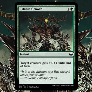 MTG Titanic Growth AP WolfSkullJack Art MTG Titanic Growth AP WolfSkullJack Art