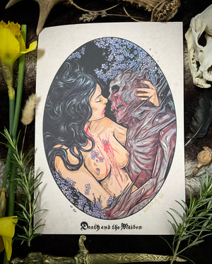 A4 Death and the Maiden signed print