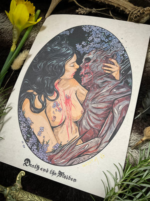 A4 Death and the Maiden signed print