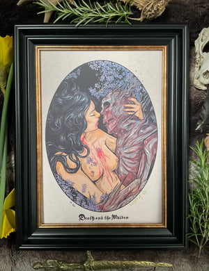 A4 Death and the Maiden signed print