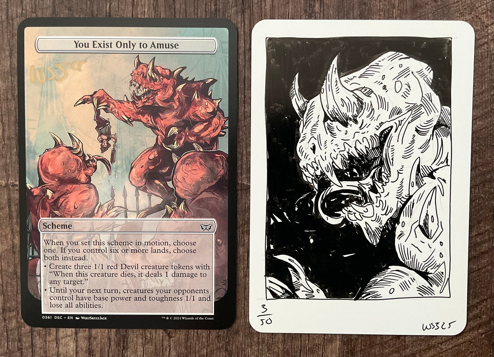 MTG You exist only to amuse AP WolfSkullJack Art MTG You exist only to amuse AP WolfSkullJack Art