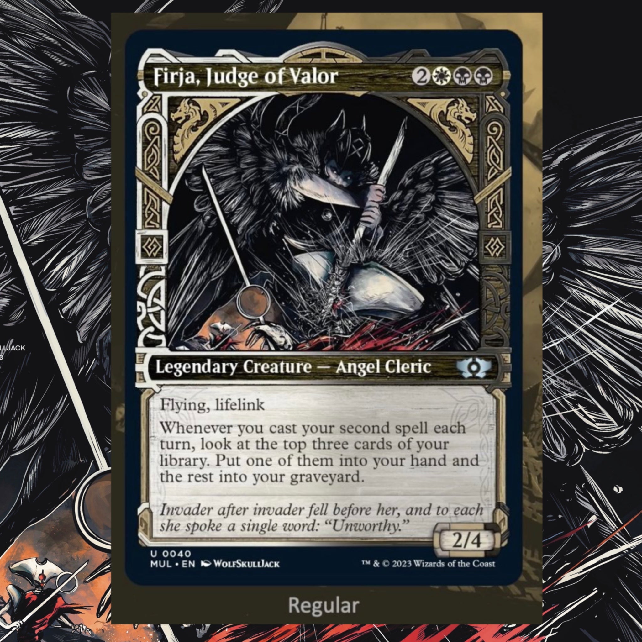 MTG Firjar, Judge of Valor AP – WolfSkullJack Art