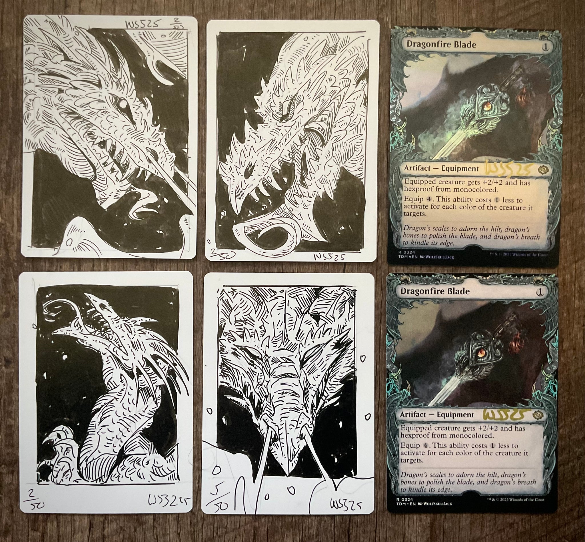 MTG Dragonfire Blade artist proof