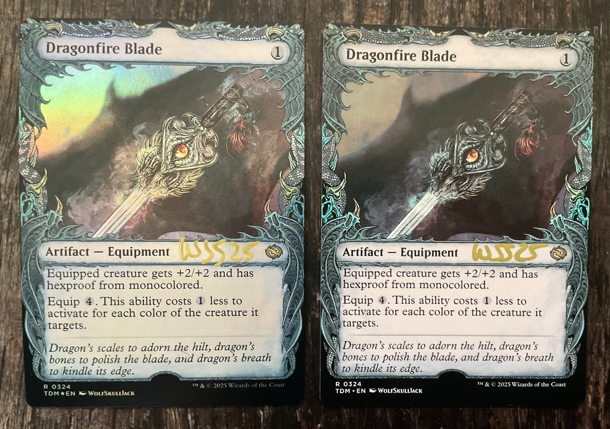 MTG Dragonfire Blade artist proof