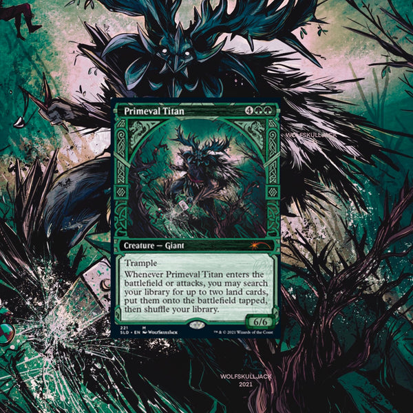 MTG Primeval Titan AP – WolfSkullJack Art